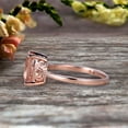 thumbnail image 4 of 10K Rose Gold 7mm Cushion Cut 1.30 Carat Pink Morganite Engagement Ring Solitaire Promise Ring Anniversary Gift Personalized for Brides, 4 of 5