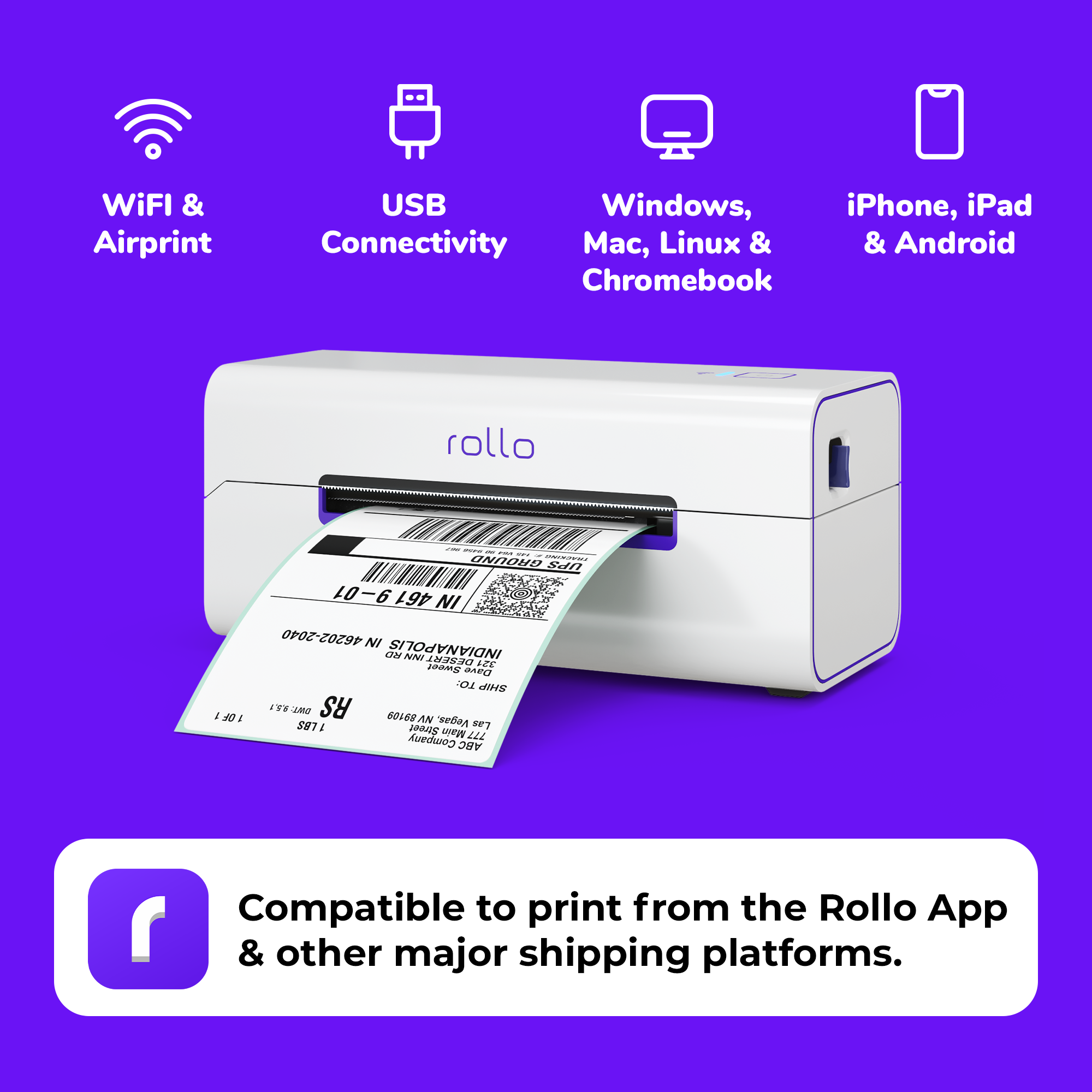 Rollo Wireless Thermal Label Printer photo 4