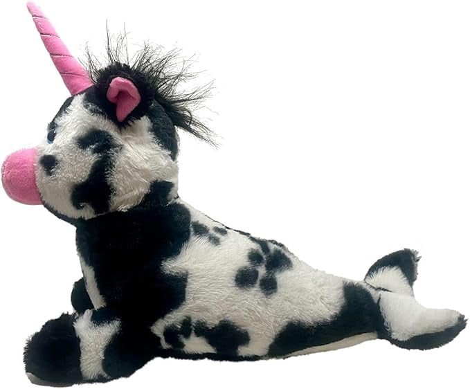 RANDIMALS Narmoo Cow–Narwhal Hybrid Plush Stuffed Animal Toy 15", Soft & Huggable, Encourages Imagination & Adventure
