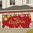 thumbnail image 6 of Large Christmas Garage Door Cover, 13x6 Foot Polyester Background with Holiday Prints for Outdoor Decor, Includes Grommets for Easy Installation(D), 6 of 6