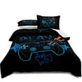 thumbnail image 2 of Gaming Comforter Set Queen Size for Boys Kids Game Room Decor Video Game Gamer Comforter Teens Bedroom Gamepad Bedding Set All Season, 2 of 7