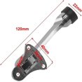 thumbnail image 4 of Door stop, silvercolored, door stop made of zinc alloy, door stop, footoperated lever, kickdown, nonslip rubber (silver), 4 of 4