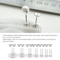 thumbnail image 2 of Matsuzay 100 juegos de bandejas para orejas, hallazgos de acero inoxidable, tapones para pendientes, conector hipoalergénico, suministros de accesorios Artesanía Color Acero/ 10mm Matsuzay HA061131-06, 2 of 6