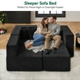 thumbnail image 6 of BEHOST 102.5" L Shaped Modular Sectional Sofa with Extra Deep Seats, Cloud Couch for Small Living Room,Teddy Black, 6 of 11