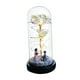 thumbnail image 3 of Adorno de escritorio con rosa iluminada en una cúpula de cristal para cumpleaños, San Valentín, aniversario Blanco, 3 of 9