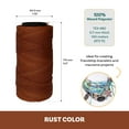 thumbnail image 5 of The Beadsmith Knot It Waxed Polyester Cord – Rust Color – 0.7mm Diameter – Light Wax, 144 Meters (472 Feet) Per Spool – Make Jewelry, Macrame, Friendship Bracelets and DIY Crafts, 5 of 7