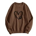 thumbnail image 2 of Amzcrzy Sweat-Shirt pour Femmes Col Rond Imprimé Jour de Pâques Manches Longues Sans Capuche Chandails en Molleton Manches Longues pour Femmes Chandail Chandail en Molleton Col Rond Chandail en Molleton Femmes 2TG, 2 of 3