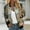 Black, variant on womens Fall cardigan cropped Long Sleeved Sweatshirt With Zipper Jacket Coarse Knitted Baseball Jacket