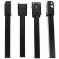 thumbnail image 1 of Miangastore 4 Pcs Pieds de Table Pliants Robustes Lit Durables Pieds de Table pour Portable Mobilier (Noir), 1 of 8