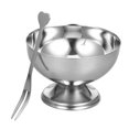 thumbnail image 2 of 1 UNID Ensalada de acero inoxidable Copa Helado Cuenco Postre Fruta Snack Cup Cup, 2 of 8