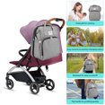 thumbnail image 6 of Diaper Bag Backpack, 3 in 1 Backpack with Foldable Crib & Insulated Milk Bottle Pocket, Baby Nappy Changing Travel Bag for Moms Dads - Gray, 6 of 8