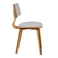 thumbnail image 4 of Hawthorne Collections 18.1" Modern Fabric Dining Chair in Gray, 4 of 8