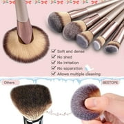Makeup Brushes Sets, BESTOPE USTAR 20PCs Makeup Brushes Premium Synthetic Concealers Foundation Powder Eye Shadows Makeup Brushes with Champagne Gold Conical Handle
