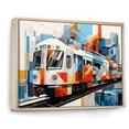 thumbnail image 2 of Designart "Architectural Perspectives of a Train" Transportation Floater Framed Canvas Print, 2 of 7