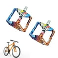 thumbnail image 2 of 1pair Bearing Carbon Tube Cycling Pedals High Strengths Wide Platform Pedals for Outdoor Exploration, 2 of 8