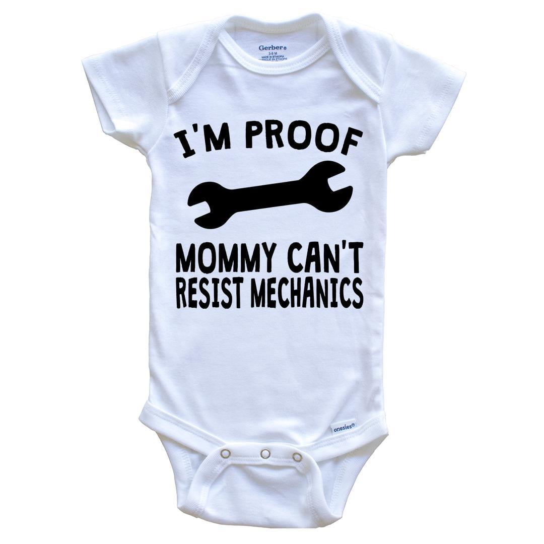 mechanic baby onesie