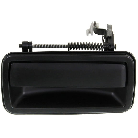 Exterior Door Handle Compatible with 2001-2004 Chevrolet S10 Rear, Driver Side Smooth Black