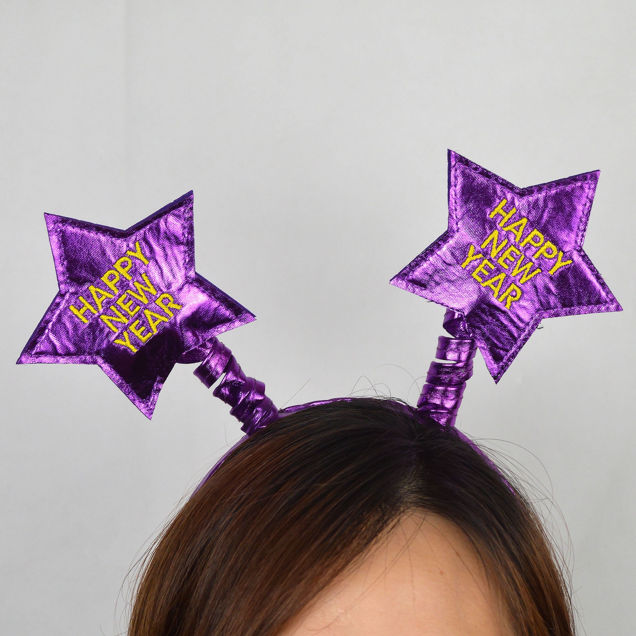 Bandeau violet avec étoile pour le Nouvel An, 1 pièce, décorations festives, façon de célébrer avec style, adulte