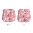 thumbnail image 3 of Fuzoiu Rose Flowers Print Women's Athletic Shorts, Double-Layer Running Shorts with Pocket,Women's Workout Shorts for Yoga, Gym, and Workouts-XX-Large, 3 of 7