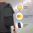 thumbnail image 2 of Pickleball Paddles Set Of 1, Fiberglass Surface, Colorful Lines Print, 1 Paddle, 2 Balls & Bag, 2 of 5