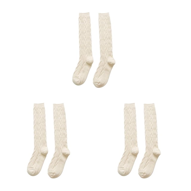 Sonducket Medias por encima de la rodilla, calcetines de alta moda para botas, uniforme cálido para muslo, accesorios de protección, Otoño Type1 NO1