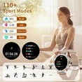thumbnail image 5 of Smart Watches for Women (Answer/Make Call) with Diamonds, 1.3”HD Screen Bluetooth Smartwatch for Android iOS Phones, IP68 Waterproof Fitness Activity, 5 of 10