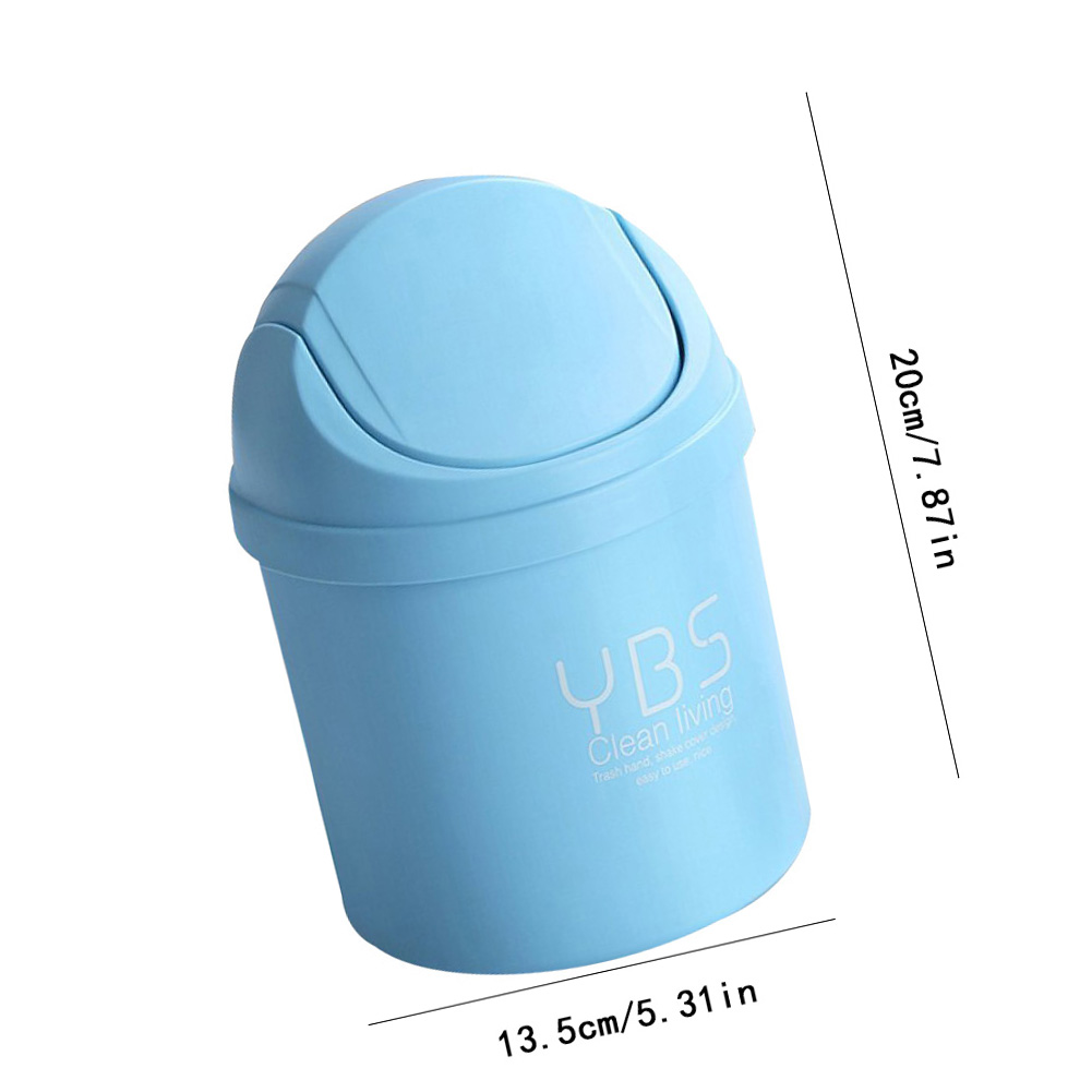 Mini Desktop Trash Can Household Kitchen Desk Covered Trash Can Living Room Sundries Storage Clean Can