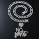 thumbnail image 5 of Colgante de cadena de clavícula para hombre con letras del alfabeto empalmadas con diamantes estilo hip hop, collar con letras cubanas y rompecorazones, 5 of 5