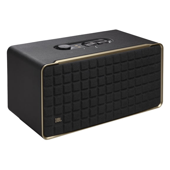 Open Box JBL Authentics 500 - Hi-fidelity smart home speaker with Wi-Fi, Bluetooth and Voice Assistants with retro design - Black
