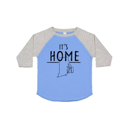 

Inktastic It s Home- State of Rhode Island Outline Distressed Text Gift Toddler Boy or Toddler Girl T-Shirt