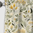 thumbnail image 3 of Designart "Simplicity In Yellow And Green Florals" Floral Blackout Curtain Panels, 3 of 4