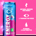 thumbnail image 2 of Sparkling Ice Energy Berry Blast. Energy drinks with Vitamins & Electrolytes, Zero Sugar, 12 fl oz Can (Pack of 12), 2 of 6