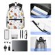 thumbnail image 4 of Balery Rocket Planets Mochila para Mujeres y Hombres, Mochila Ligera Casual para Viajes, Mochila Clásica Básica para la Universidad, 4 of 6