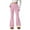 Pink, variant on Women's Fleece Lined Winter Pants, Thermal High Waist Flare Leggings, Warm Soft Lounge Pants with Pockets, Cozy High Waisted Trousers, Casual Winter Wear Orange L