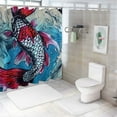 thumbnail image 7 of Orinice Fish Bathroom Decor Set - Colorful Luxurious Graphic Print Polyester Fabric Shower Curtain Set with Hooks, Waterproof and Easy to Install 60x72, 7 of 7