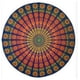 thumbnail image 5 of Toalla de playa redonda estampada, chal protector solar, bufanda cuadrada de verano, bufanda de los deseos, 5 of 6