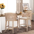 thumbnail image 5 of Trendy Rounded Back Rattan Counter Stool / Complement Any Kitchen Aesthetic, 5 of 6