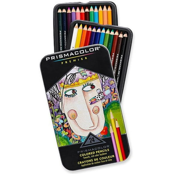 Prismacolor Premier Soft Core Colored Pencil, Set of 24 Assorted Colors (3597T) --SNKY
