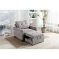 thumbnail image 3 of Lilola Home Woven Convertible Living Armchair, Gray, 3 of 10