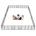 thumbnail image 1 of Parque para perros GDKASRNY de 40 paneles, 102 cm, resistente, color plata, 1 of 6