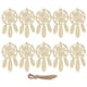 thumbnail image 2 of Dream Catcher Wooden Hoop Home Decoration Ornaments for Wall Hanging Beige 20pcs, 2 of 3