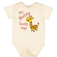 thumbnail image 3 of Inktastic My Nonno Loves Me- Cute Giraffe Boys or Girls Baby Bodysuit, 3 of 5