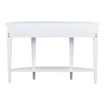 thumbnail image 5 of U-Style Curved Console Table with 3 Drawers 51.1“ White, 5 of 5