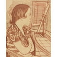 thumbnail image 3 of Blanche Grambs 12x14 Black Modern Framed Museum Art Print Titled - Woman Looking Away (1935 - 1943), 3 of 5