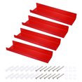 thumbnail image 1 of 4 Pack Acrylic Shelves for Wall, 15 Inch Red Floating Shelves Wall Mount, 1 of 6