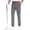 Grey, variant on Men Golf Pants Stretch Slim fit Hiking Pants Lightweight Dress Casual Tapered Zipper Pockets