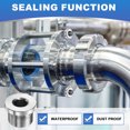 thumbnail image 4 of Uxcell M20 Metric Inner Hex Head, 4 Pcs Thread Sensor Plug Standard Pipe Fitting Plug, 4 of 7