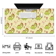 thumbnail image 5 of Long Mouse Pads for Desk,Yellow Cartoon Dinosaurs Flowers Hearts Desk Mats on Top Of Desks, Desk Mouse Pad Extra Large with 3mm Non-Slip Base and Stitched Edge for Gaming,Work,Home 47.3"x23.6", 5 of 5