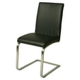 thumbnail image 1 of Pastel Furniture Monaco Upholstered Leather Dining Chair in Chrome, 1 of 4