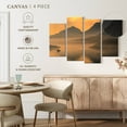 thumbnail image 5 of Elephant Stock Saint Mary Mountain Lake Wall Art - Horizontal Multi Panel Canvas - Living Room Wall Decor - Nature Multi Panel - Gray And Orange Decor - 75" x 48", 5 of 8